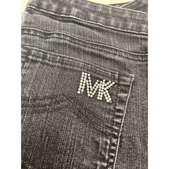 Michael Kors Womens Straight Leg Relaxed Fit Jeans Black - Picture 6 of 8